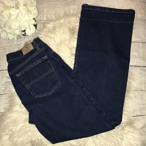 Tommy Hilfiger Tommy Jeans Y2K Denim Bootcut sz 11 - Picture 1 of 8